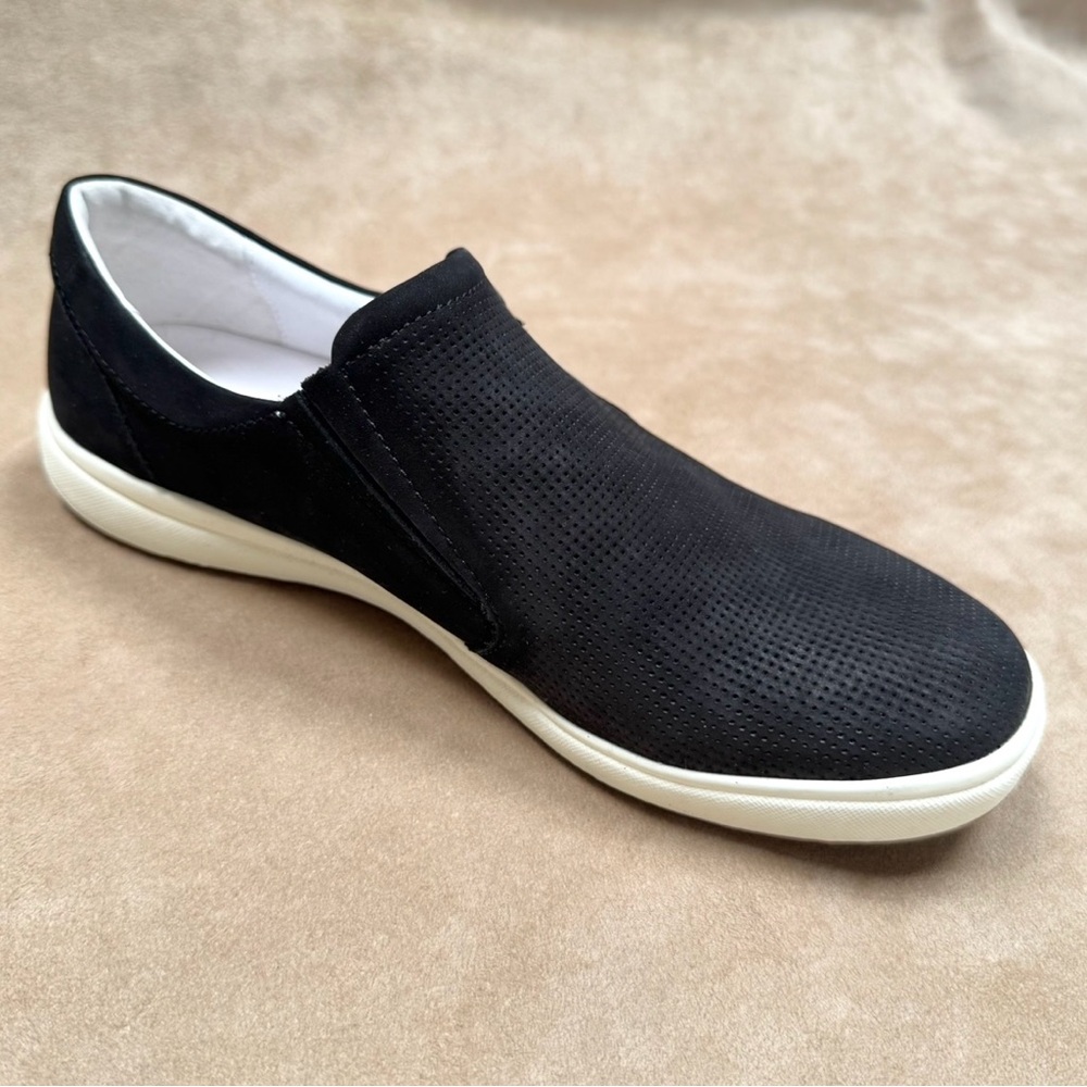 New Josef Seibel Caren 22 Campa Nubuck Sneakers Black 39 NIB Leather Zipper - Picture 5 of 13